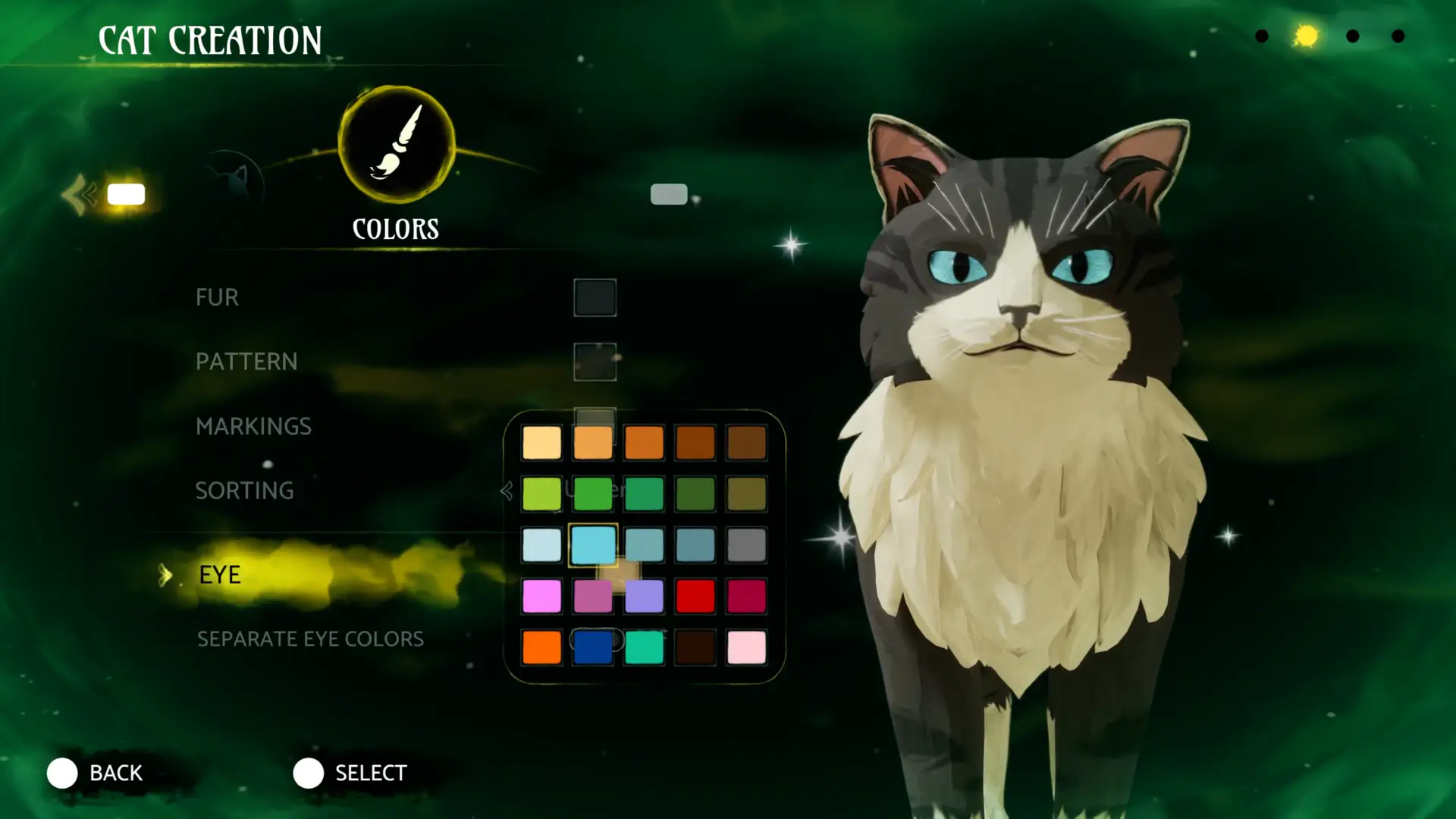 Warrior Cats: Clans of the Forest official pre-release media — Character creator