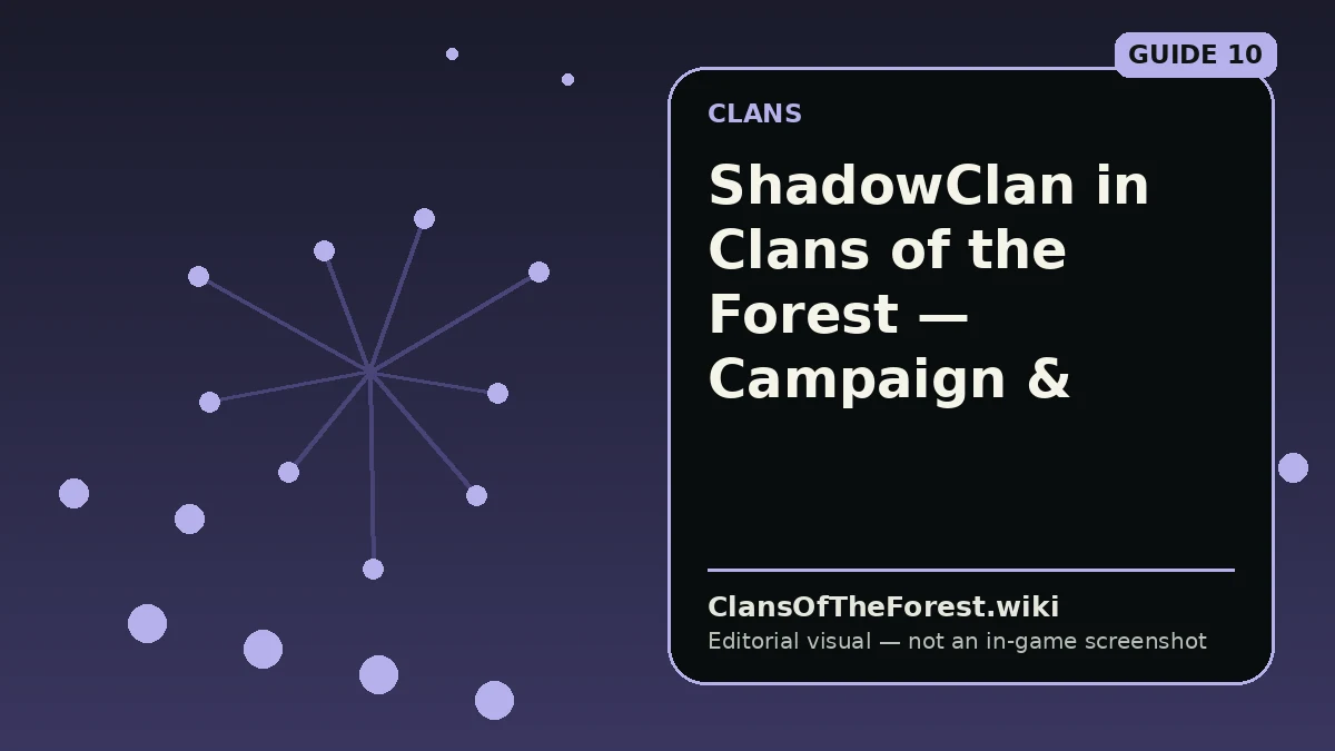 ShadowClan in Clans of the Forest — Campaign & Territory Guide