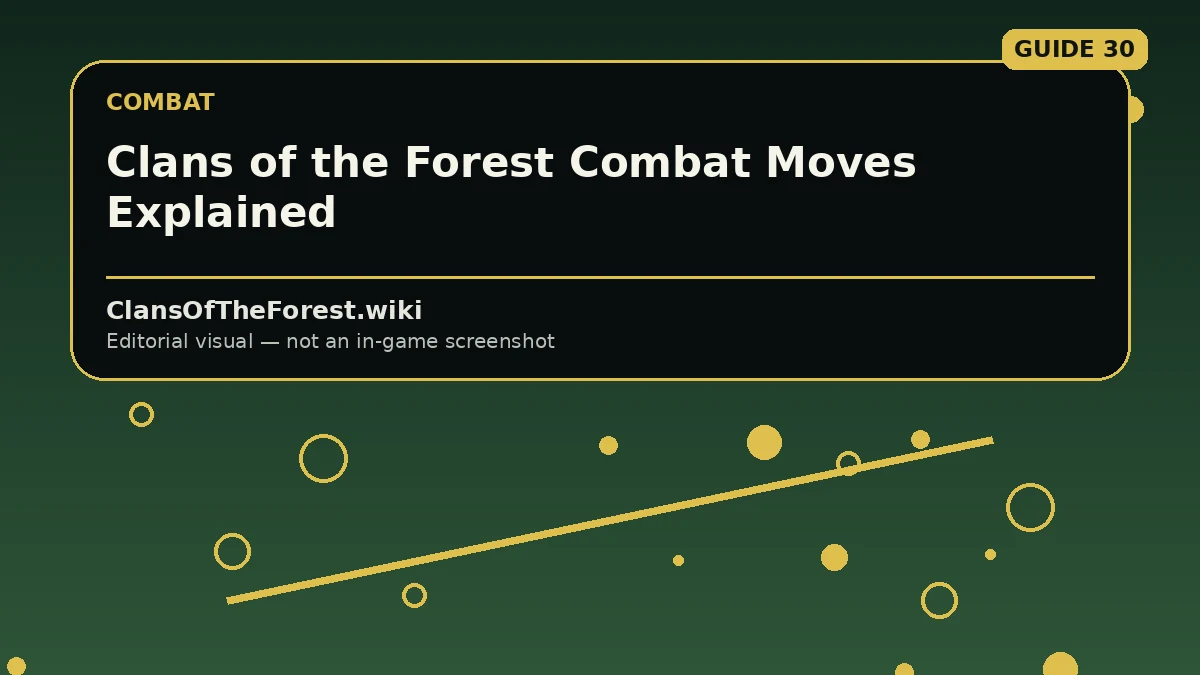 Editorial visual for Clans of the Forest Combat Moves Explained