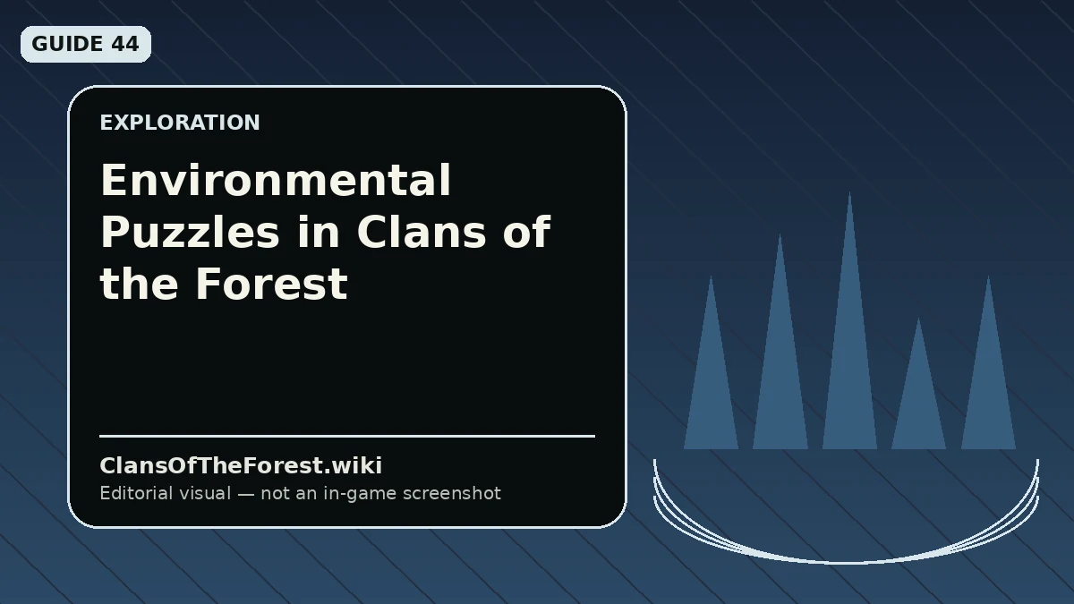 Editorial visual for Environmental Puzzles in Clans of the Forest