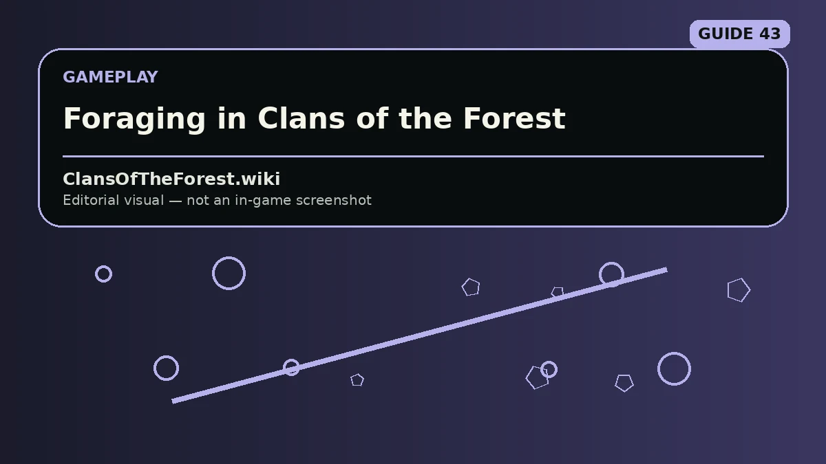 Editorial visual for Foraging in Warrior Cats: Clans of the Forest