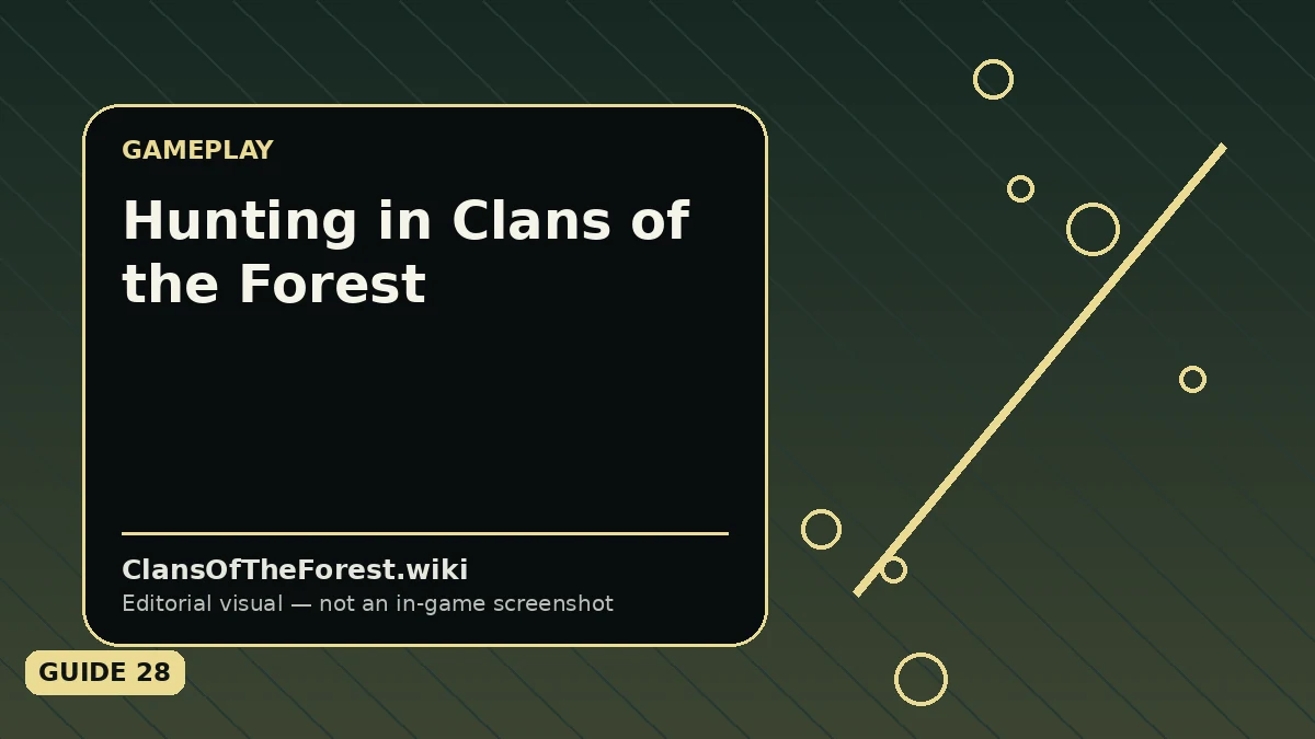 Editorial visual for Hunting in Warrior Cats: Clans of the Forest