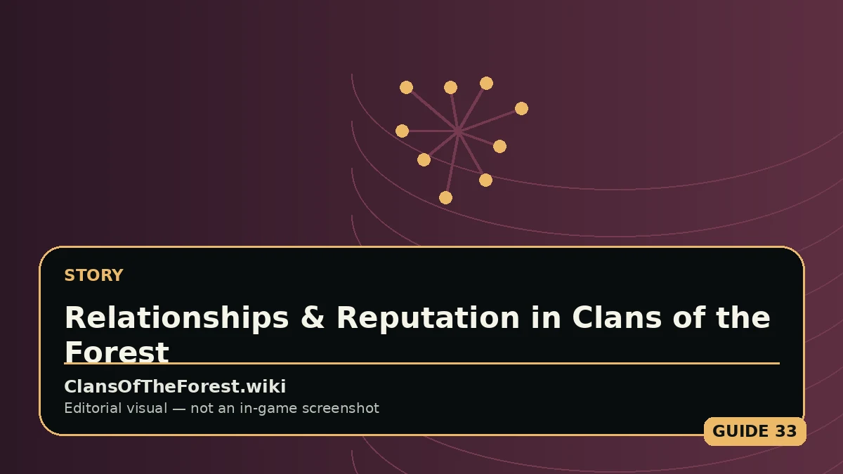 Editorial visual for Relationships & Reputation in Clans of the Forest