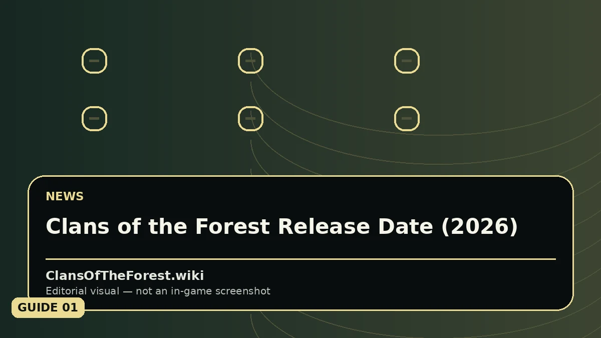 Editorial visual for Warrior Cats: Clans of the Forest Release Date (2026)